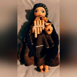 Handloomed Peruvian Cusco Doll With Accessories